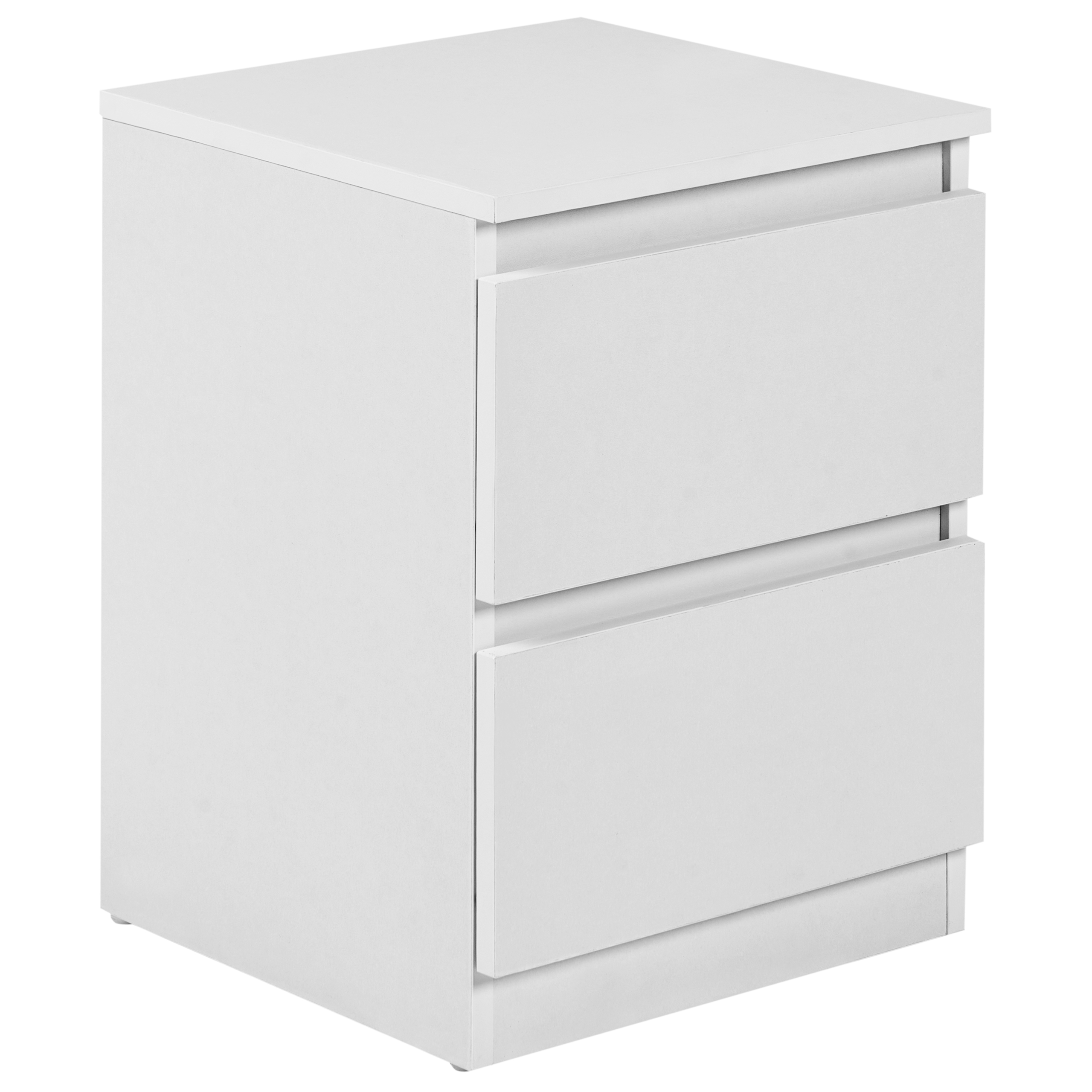Yöpöytä 2 laatikolla WINNIPEG Valkoinen