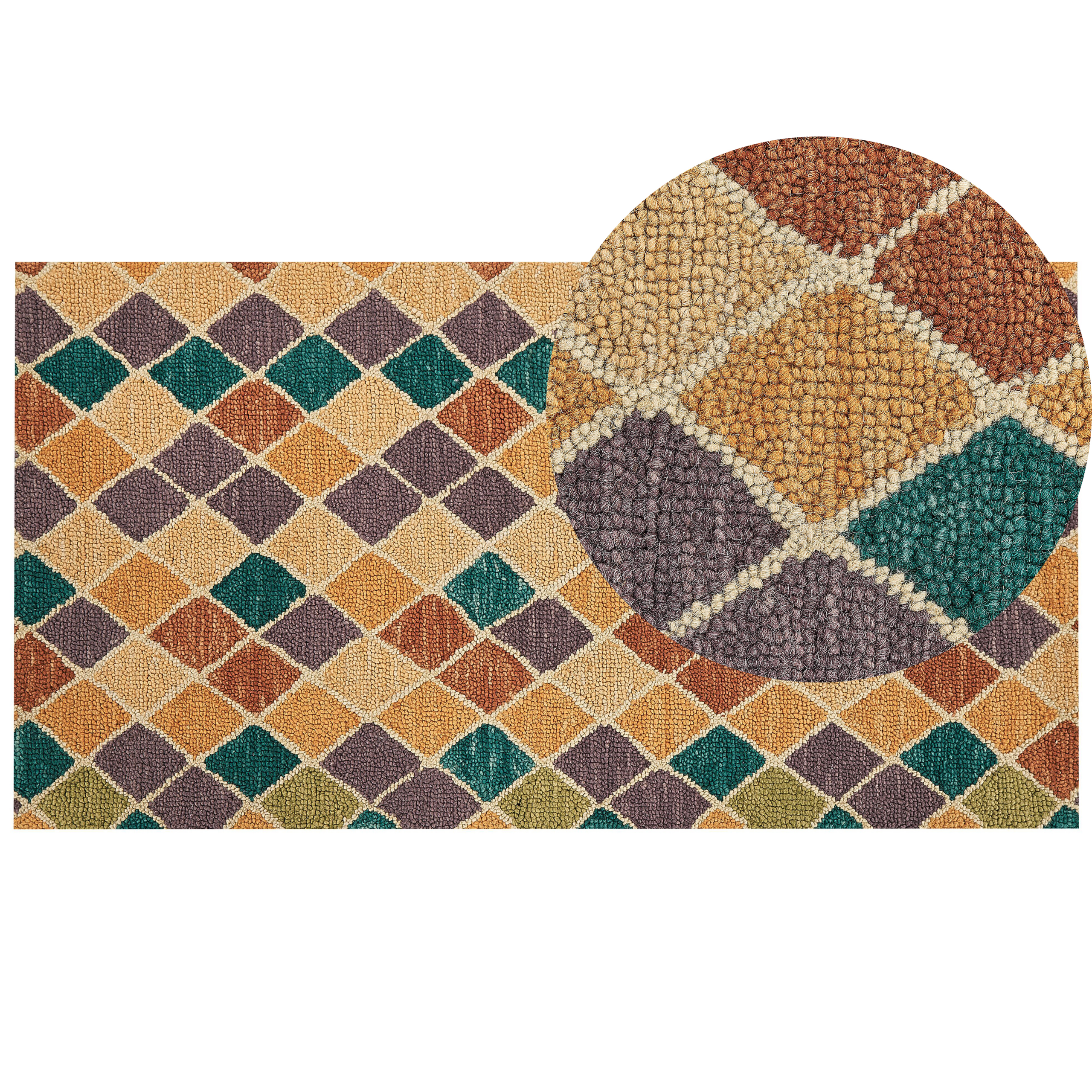 Matto KESKIN Monivärinen 80 x 150 cm villa