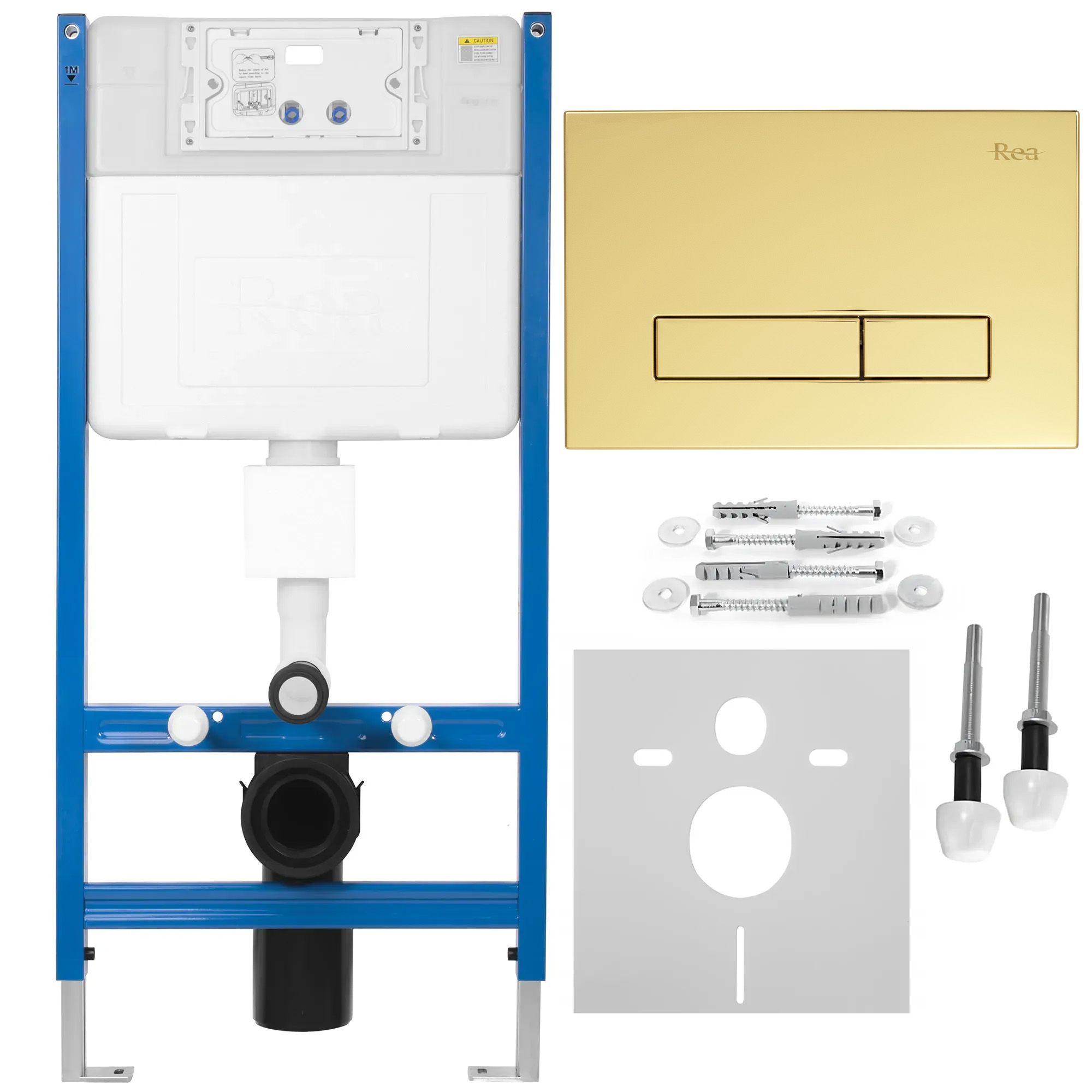 REA Uppoasennusteline K011A-Q + Hd Gold -Painike Kulta, 9X52,5X103,5Cm