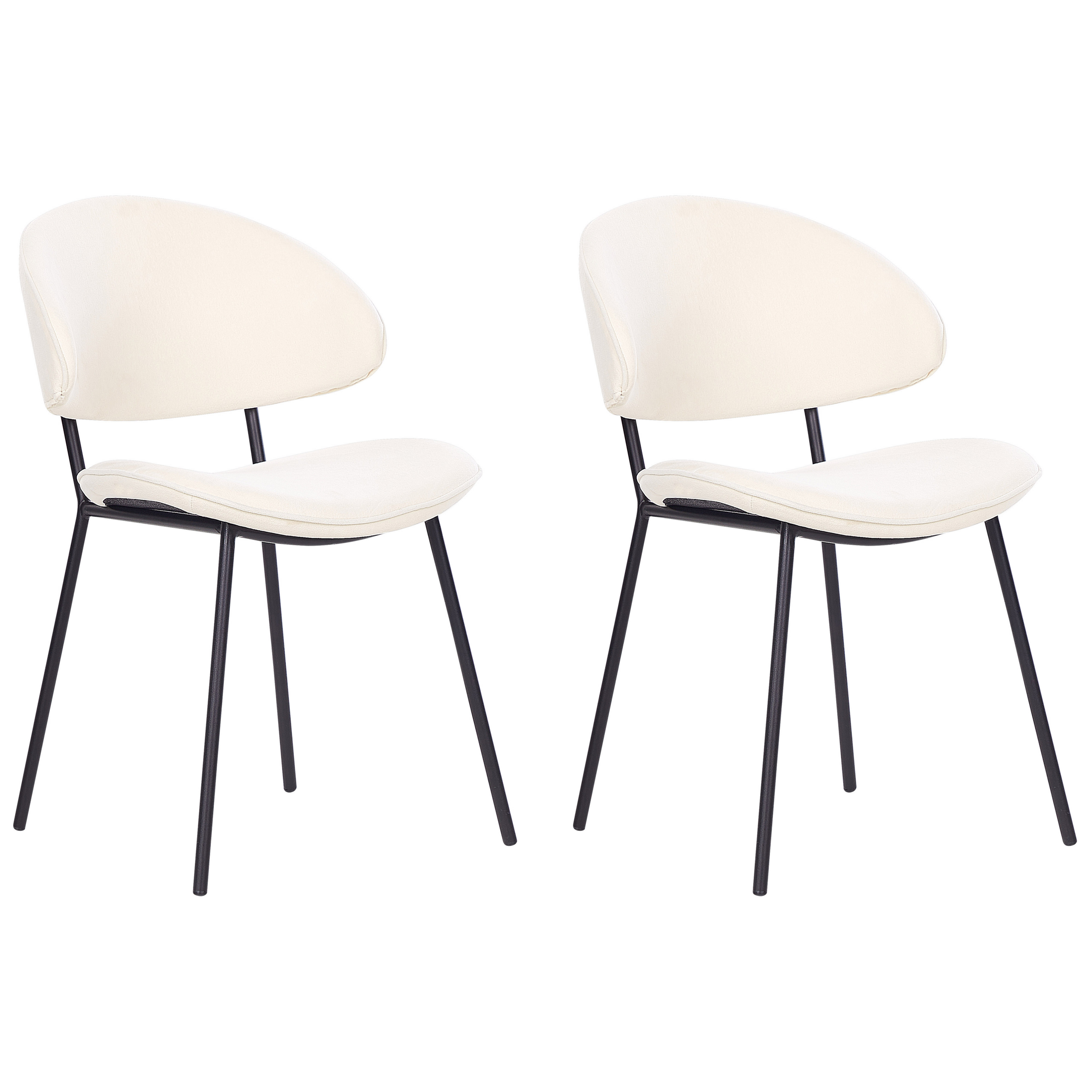 Ruokatuolisetti 2 kpl KIANA Kangas Vaaleanbeige