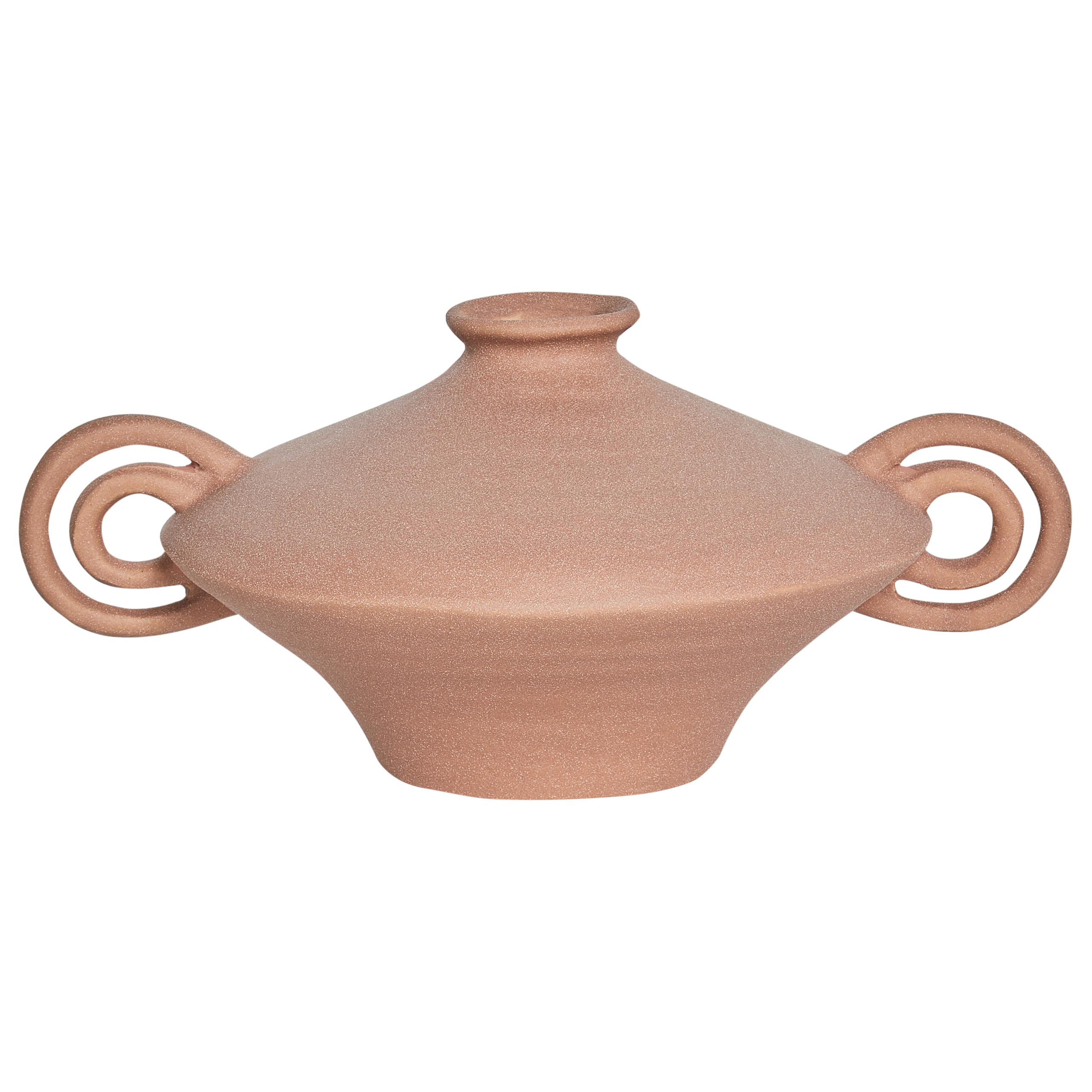 Kukkamaljakko SURFPERCH kivitavara 16 cm Vaaleanruskea