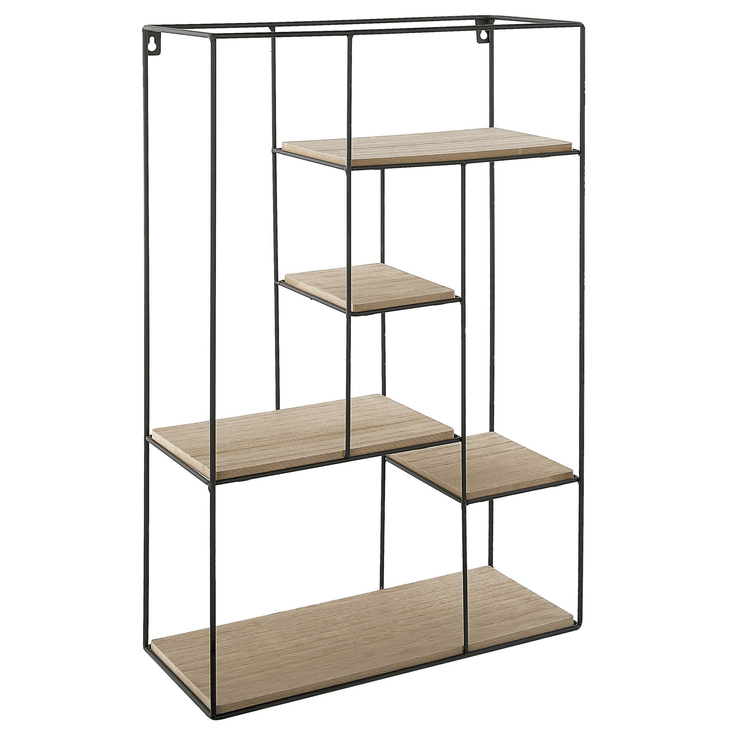 Seinähylly LAUREL Musta