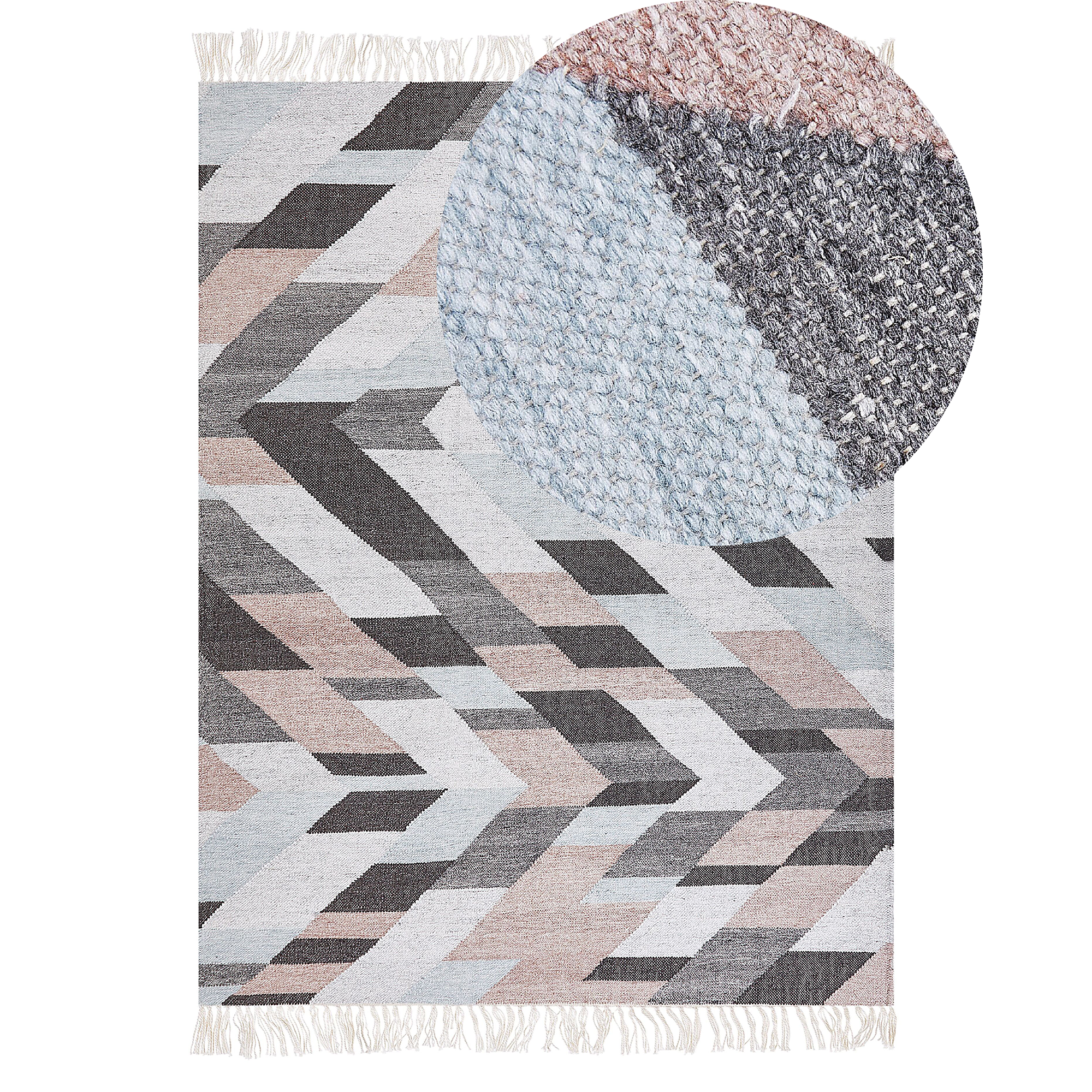 Matto NAKKAS Monivärinen 140 x 200 cm juutti