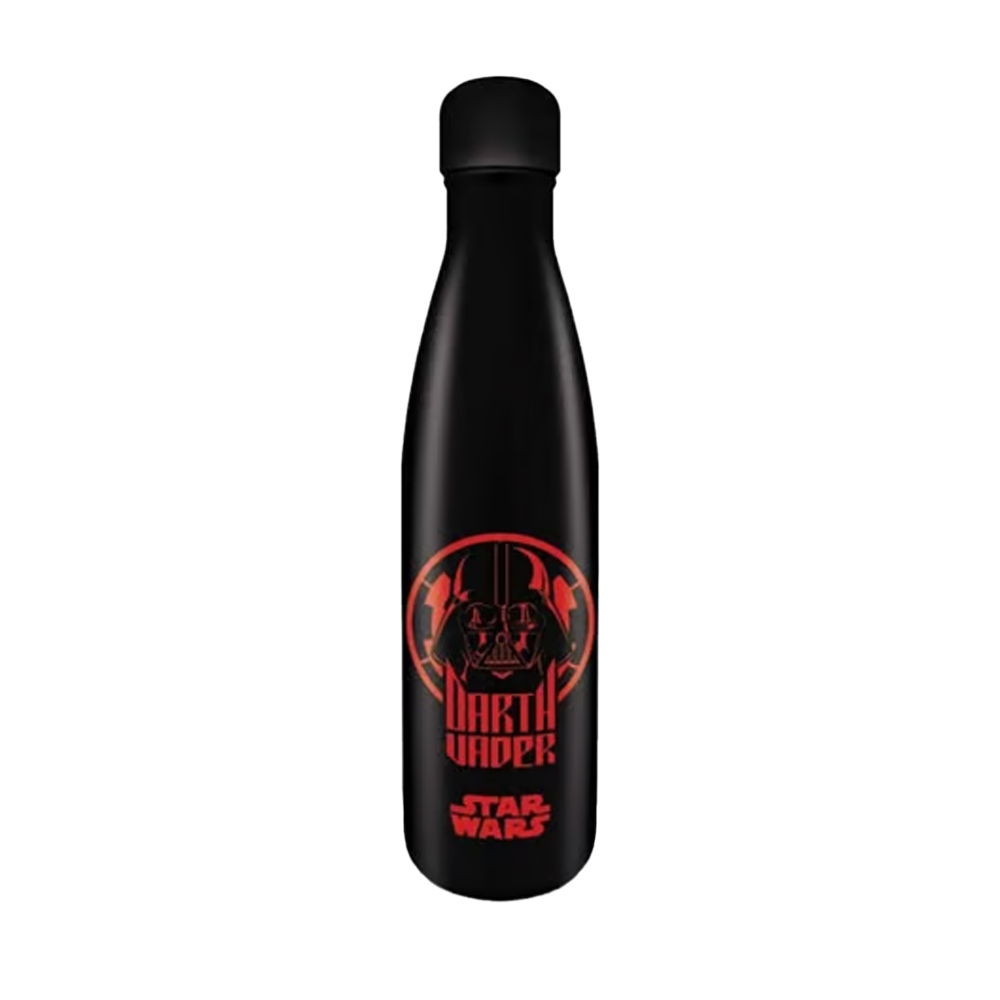 Star Wars – juomapullo – Darth Vader – 540 ml, ruostumaton teräs – juominen, matkailu, Musta/punainen