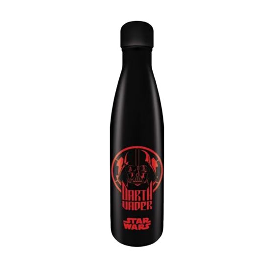 Star Wars – juomapullo – Darth Vader – 540 ml, ruostumaton teräs – juominen, matkailu, Musta/punainen