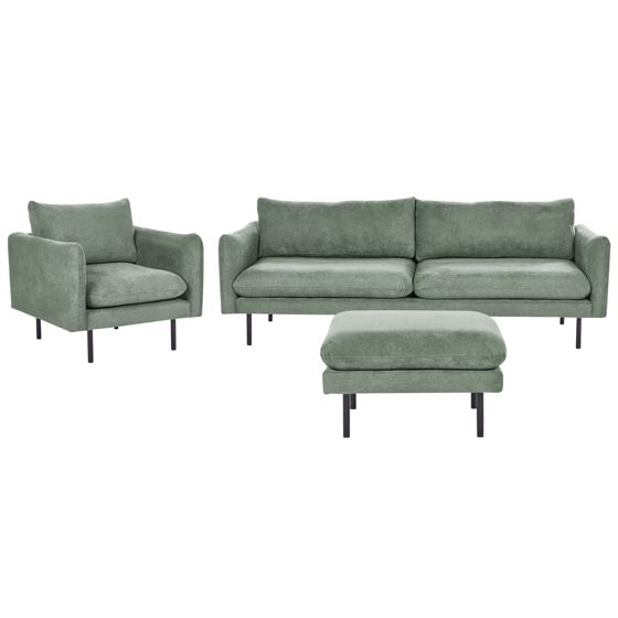 Sohvaryhmä 5-istuttava VINTERBRO kangas Vaaleanvihreä ja rahi