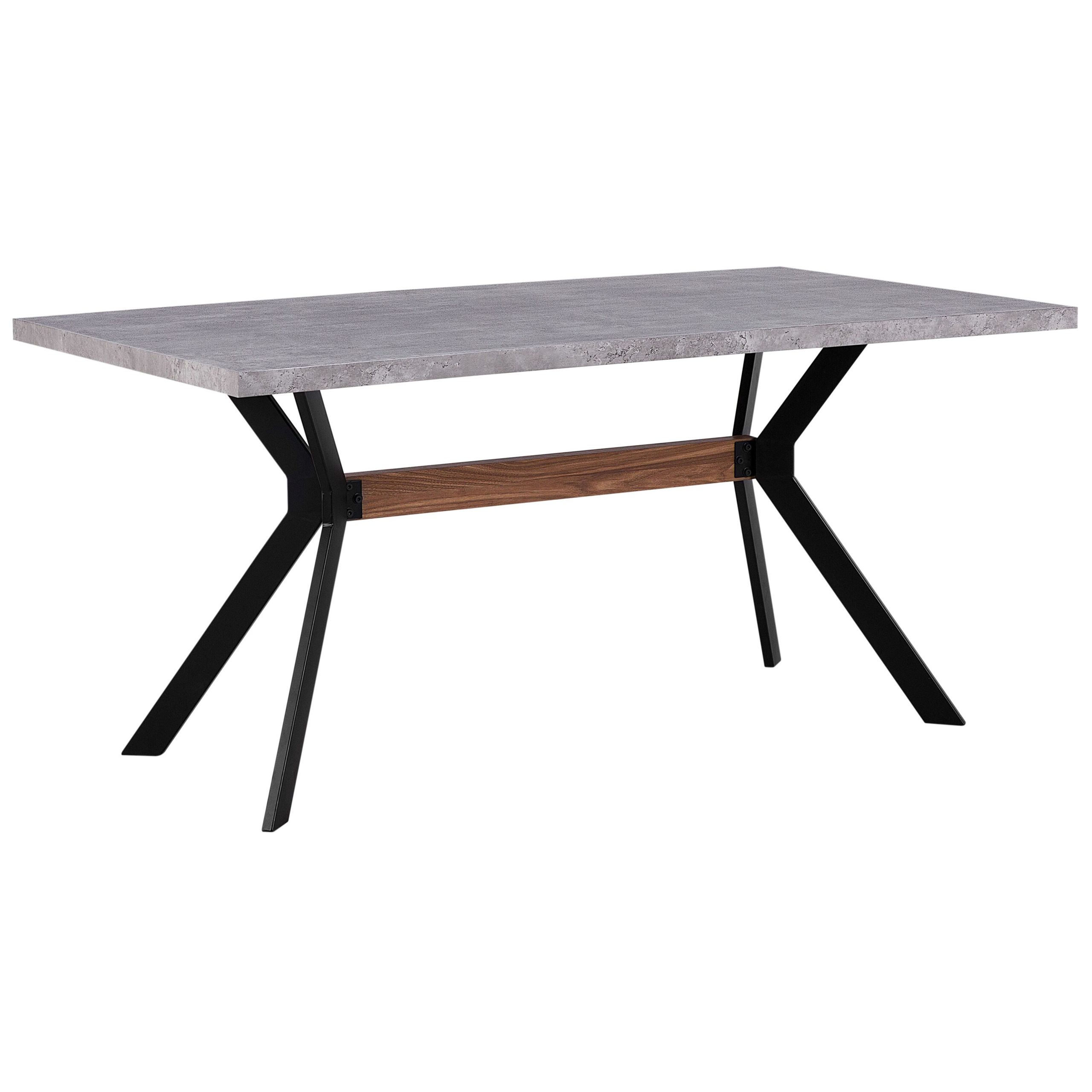 Ruokapöytä BENSON Harmaa betonikuvio 160 cm 90 cm