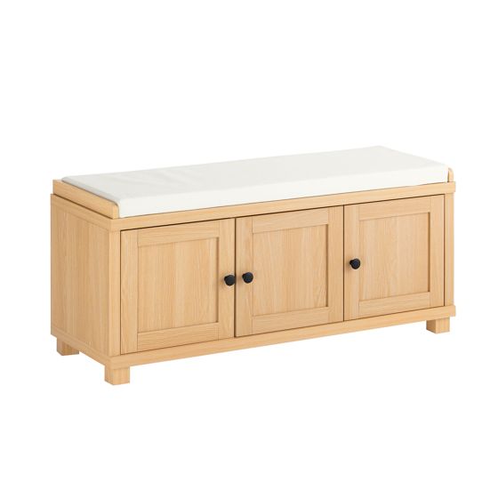 SoBuy Eko-kenkäkaappi penkillä fsr188-n, luonnonvärinen