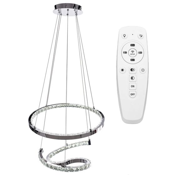 TOOLIGHT riippuva kattovalaisin LED APP773-2CP vaaleanharmaa, 35x35x85cm