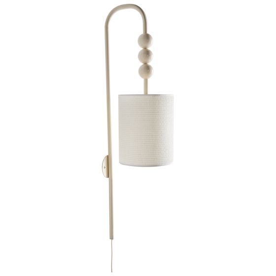 Seinävalaisin LOKY metalli Beige