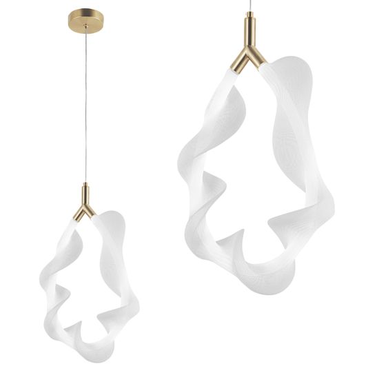 TOOLIGHT riippuva kattovalaisin LED G013-1CP valkokulta, 40x23x40cm