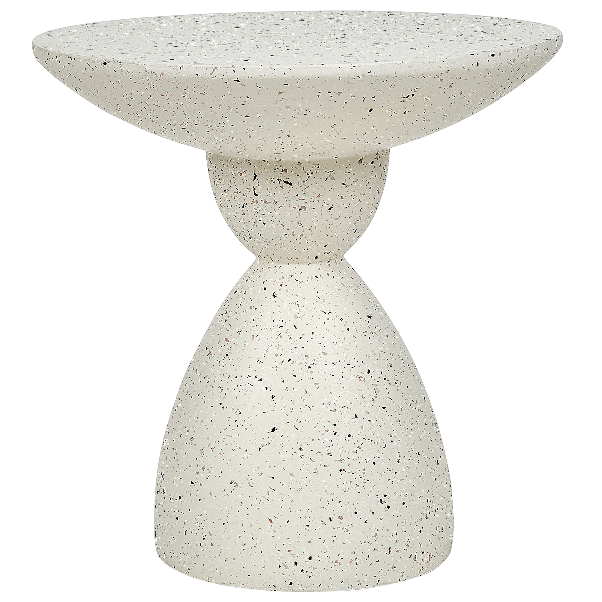 Sivupöytä CAFFI 50 cm 50 cm Terrazzo-kuvio Luonnonvalkoinen
