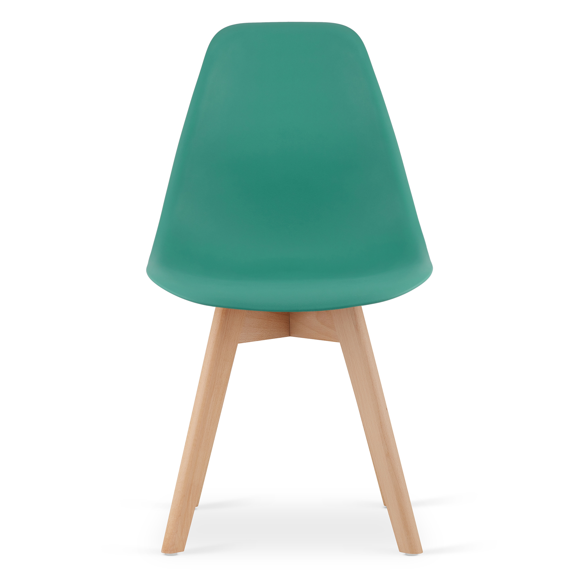 Tuoli - Leobert - KITO - vihreä/luonnonväriset jalat - 46x54,5x80 cm