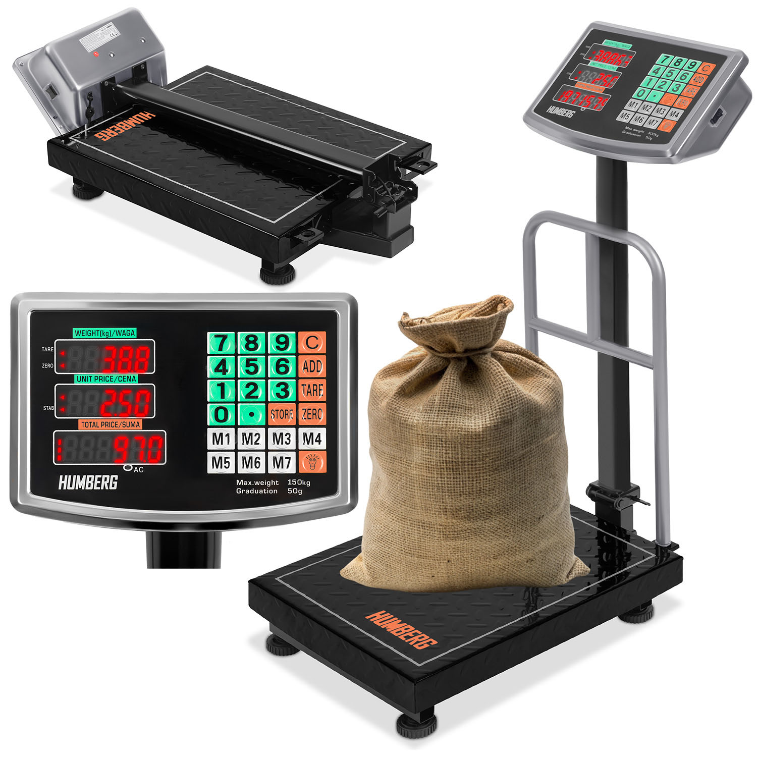 Humberg MH-191 150 kg teollisuusvaaka