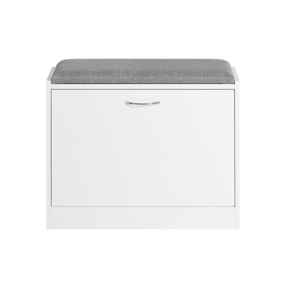 SoBuy Kenkähyllypenkki FSR16-K-W ekologinen puu säilytysratkaisu