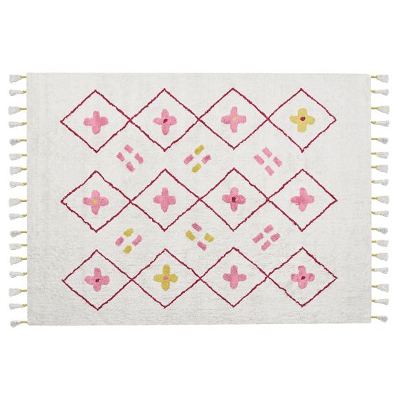 Lastenhuoneen matto CAVUS Valkoinen 160 x 230 cm puuvilla