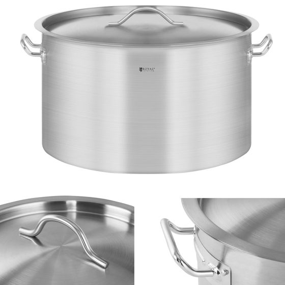 Gastronorm-kattila kannella, ruostumatonta terästä, induktioliesille, 32 l