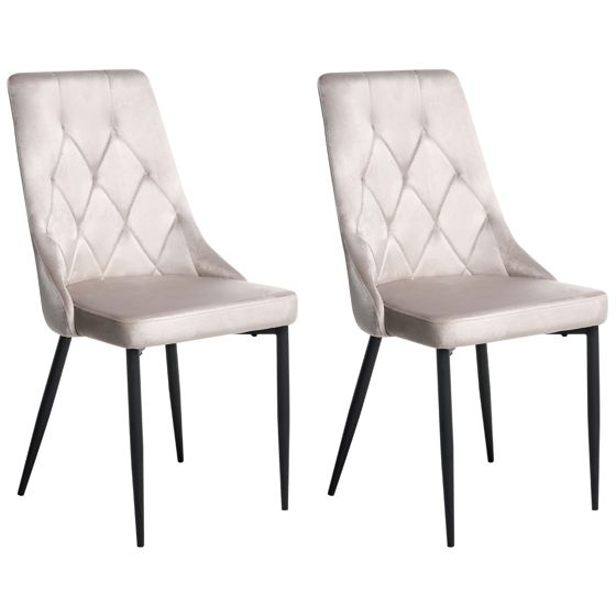 Ruokatuolisetti 2 kpl AVENIR sametti Ruskeanharmaa