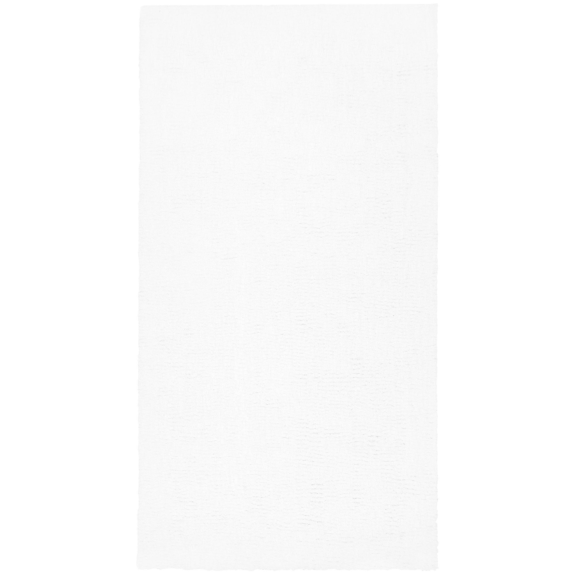 Korkeanukkainen matto DEMRE Valkoinen 80 x 150 cm