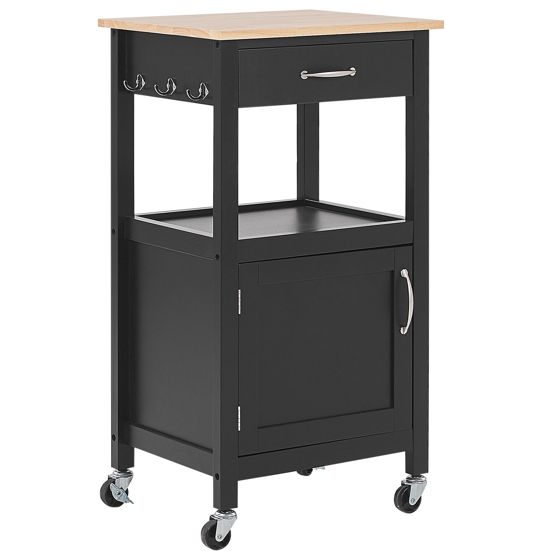 Tarjoiluvaunu SIENA Musta