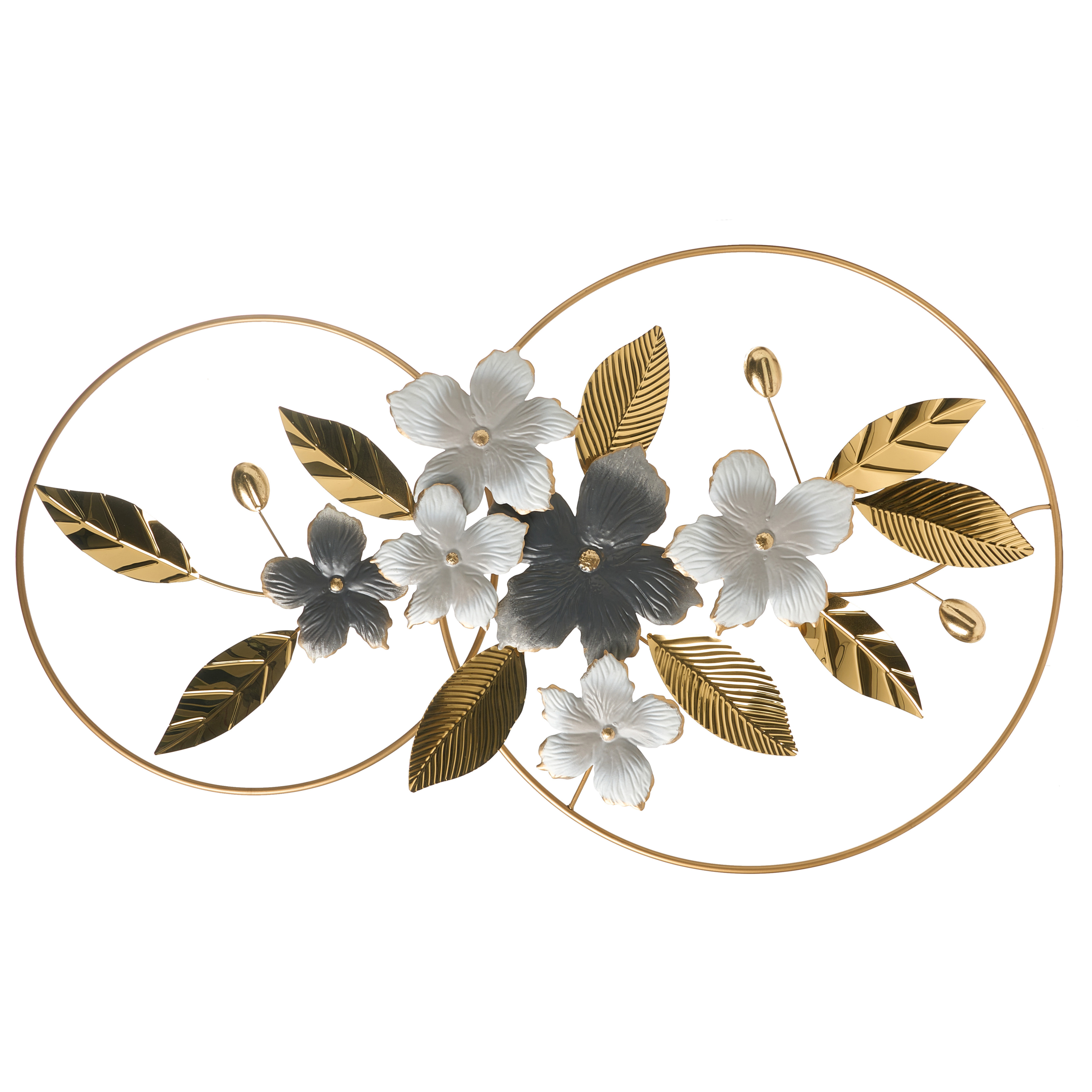 Seinäkoriste Lehti DYSPROSIUM metalli 61 cm Kulta