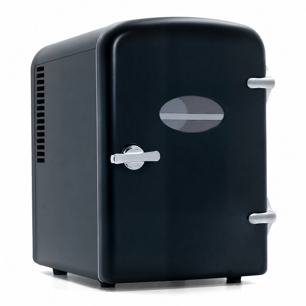 NETTLIFE Minijääkaappi 4L Pieni jääkaappi 12V 230V Ihanteellinen auton makuuhuoneeseen, leirintäalueelle, toimistoon ja matkoille (musta)