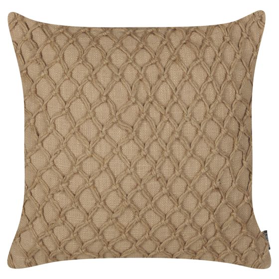 Koristetyyny COLLOMIA buklee 45 x 45 cm Beige Geometrinen kuvio