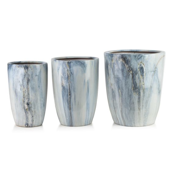Ruukku keramiikka Mondex Neva Marble 37x37x45,5 valkoinen 3kpl