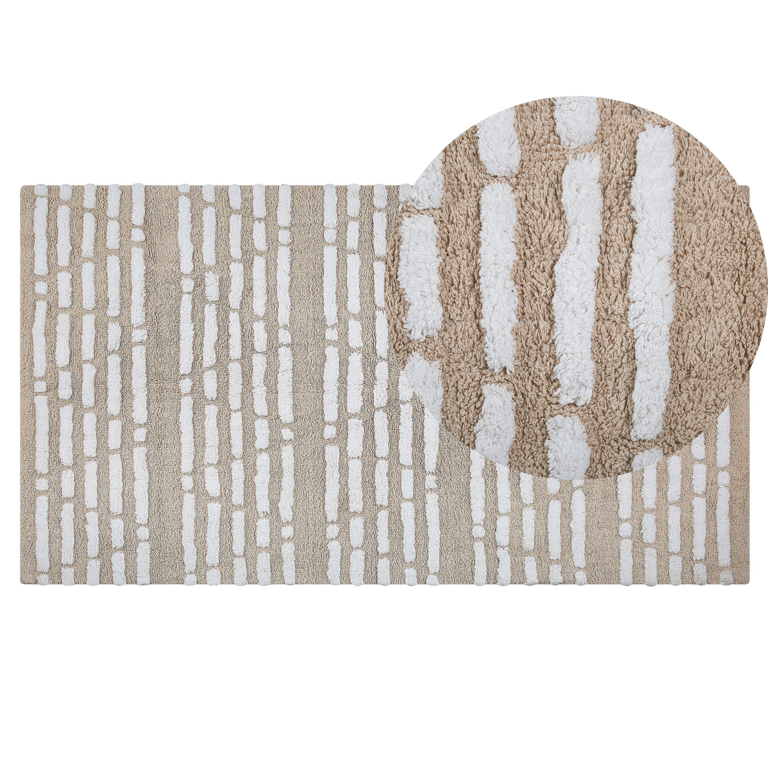 Matto AHIRLI Beige 120 x 180 cm Puuvilla
