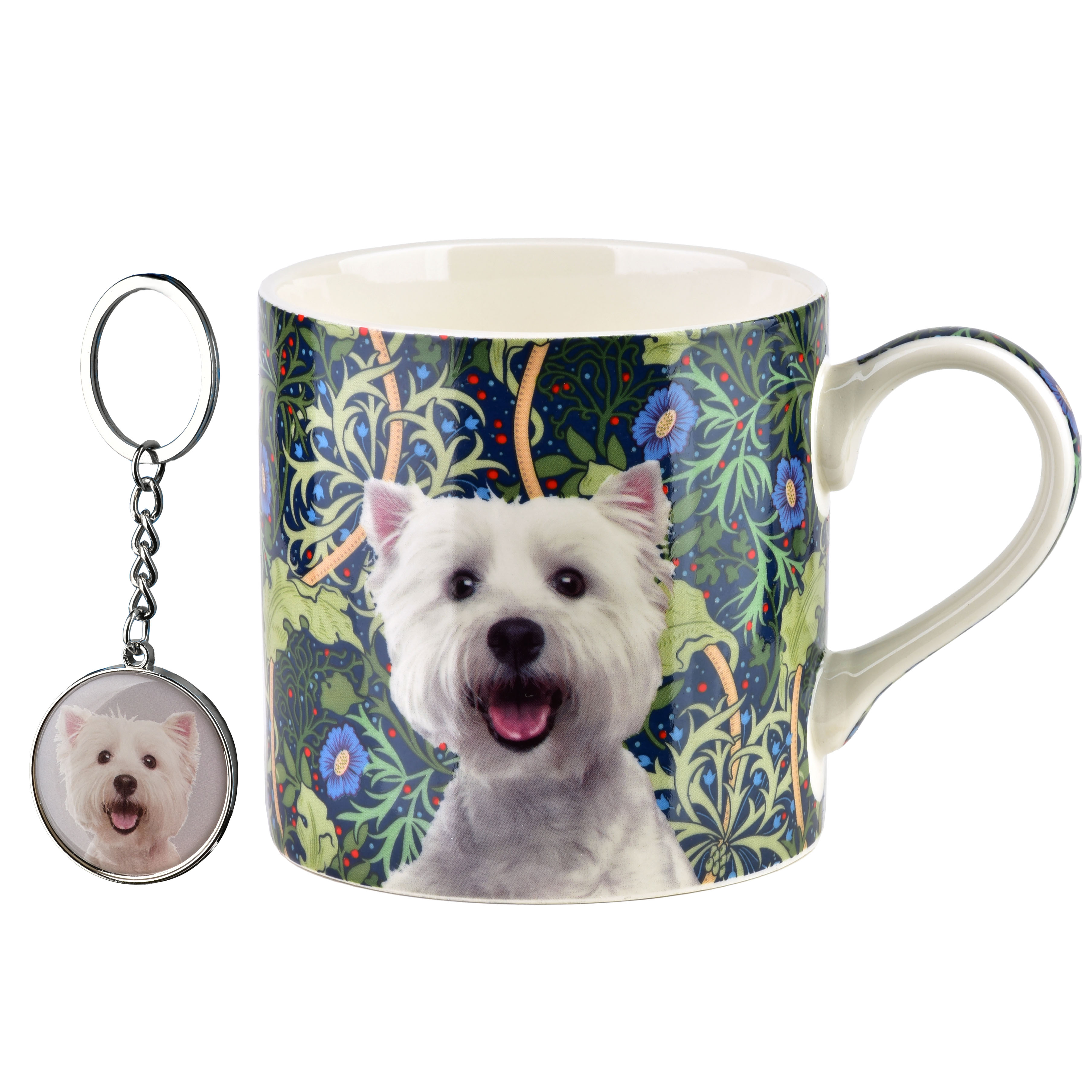 Muki posliini NOYA West Terrier 380 ml 9x13x9 cm sinivihreä 1 kpl