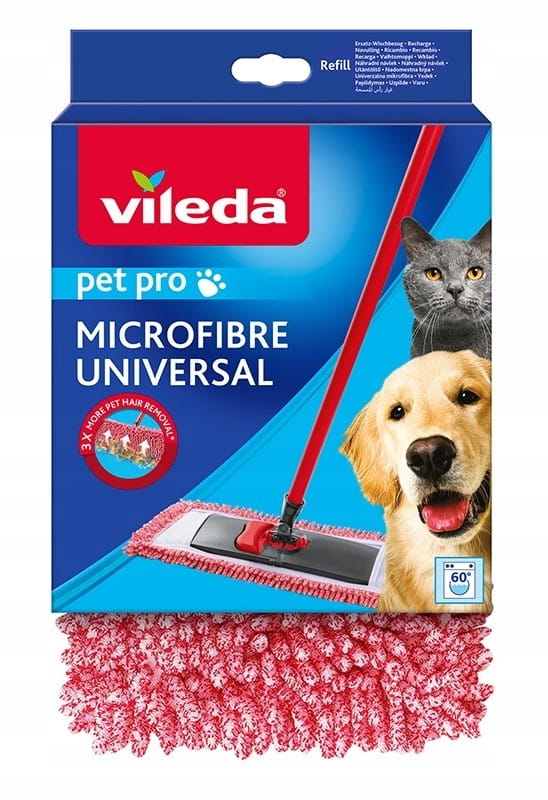 Vileda litteä moppiosa turkille ja hiuksille