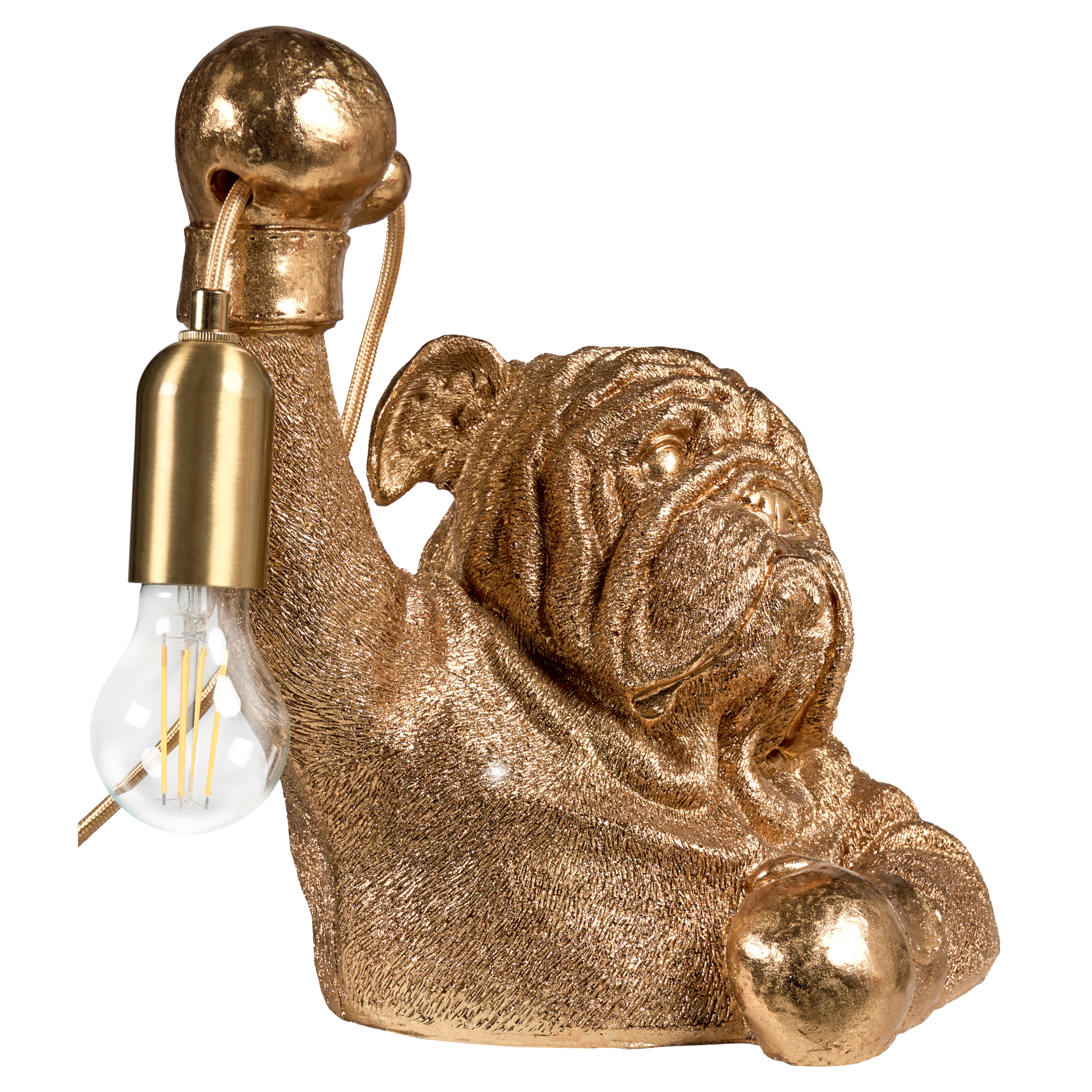 Pöytävalaisin Koira MIKE Kulta