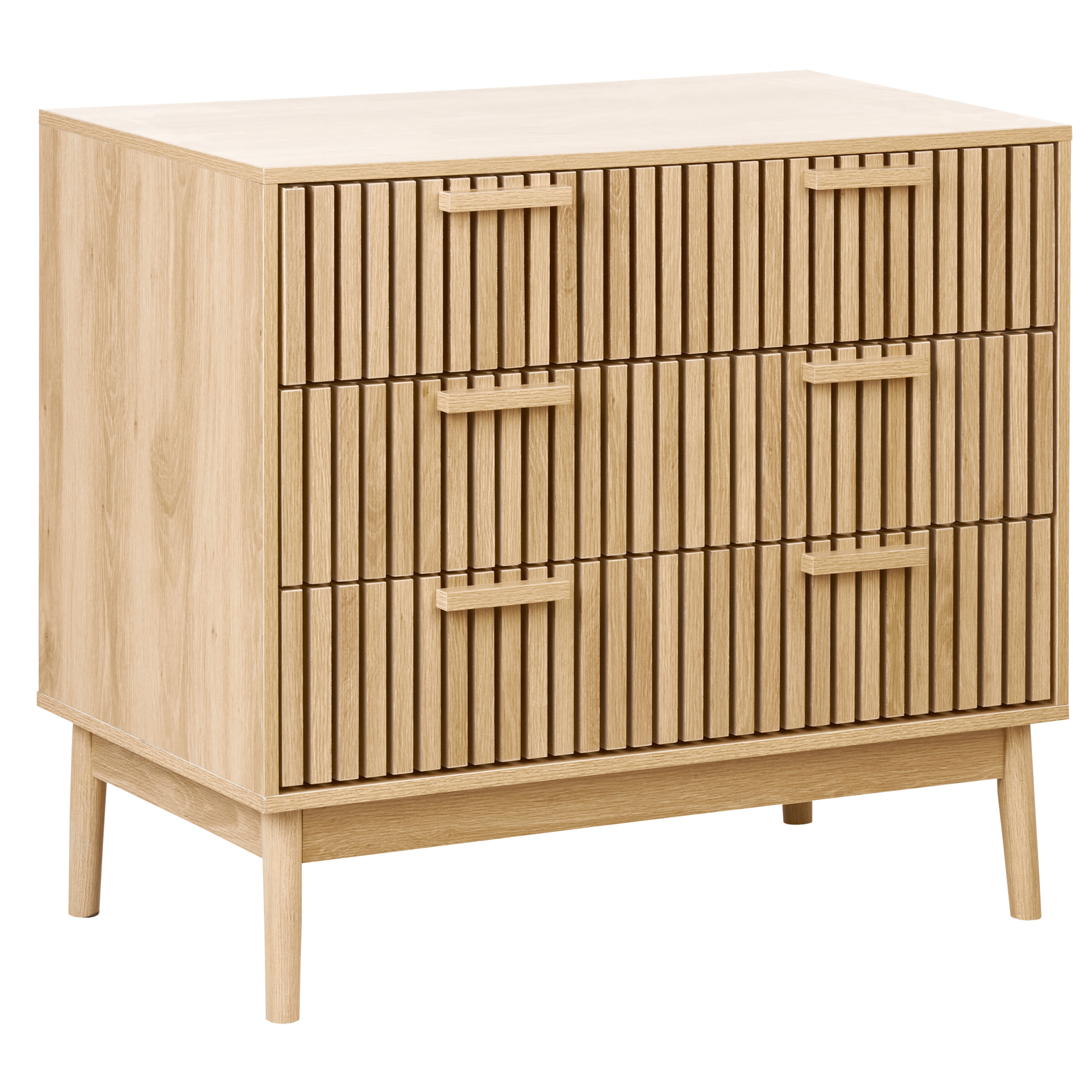 Lipasto 3 laatikolla LYNWOOD Vaaleanruskea