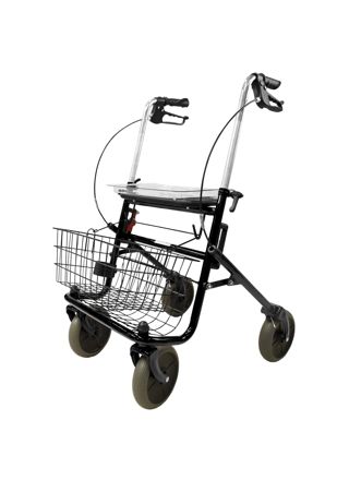 Arvo Rollaattori Sisä- ja Ulkokäyttöön, Musta