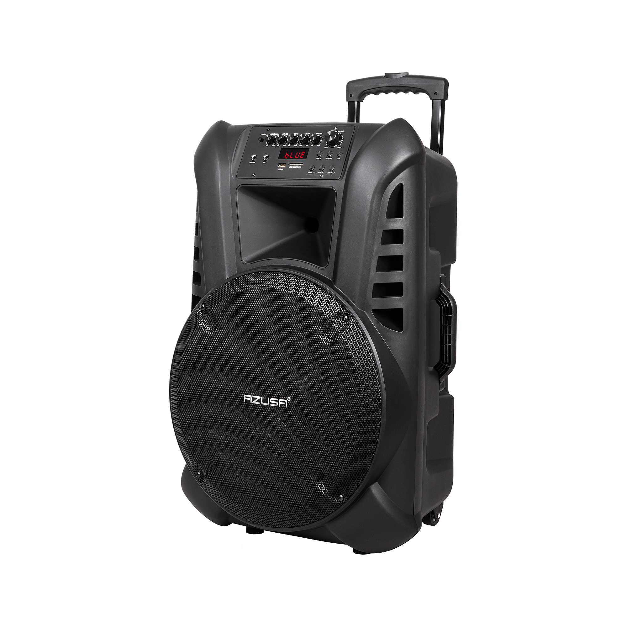 Aktiivinen karaoke-kaiutin, kitara, 120 W, BT, SD, USB, FM, akku, 2 x mikrofoni