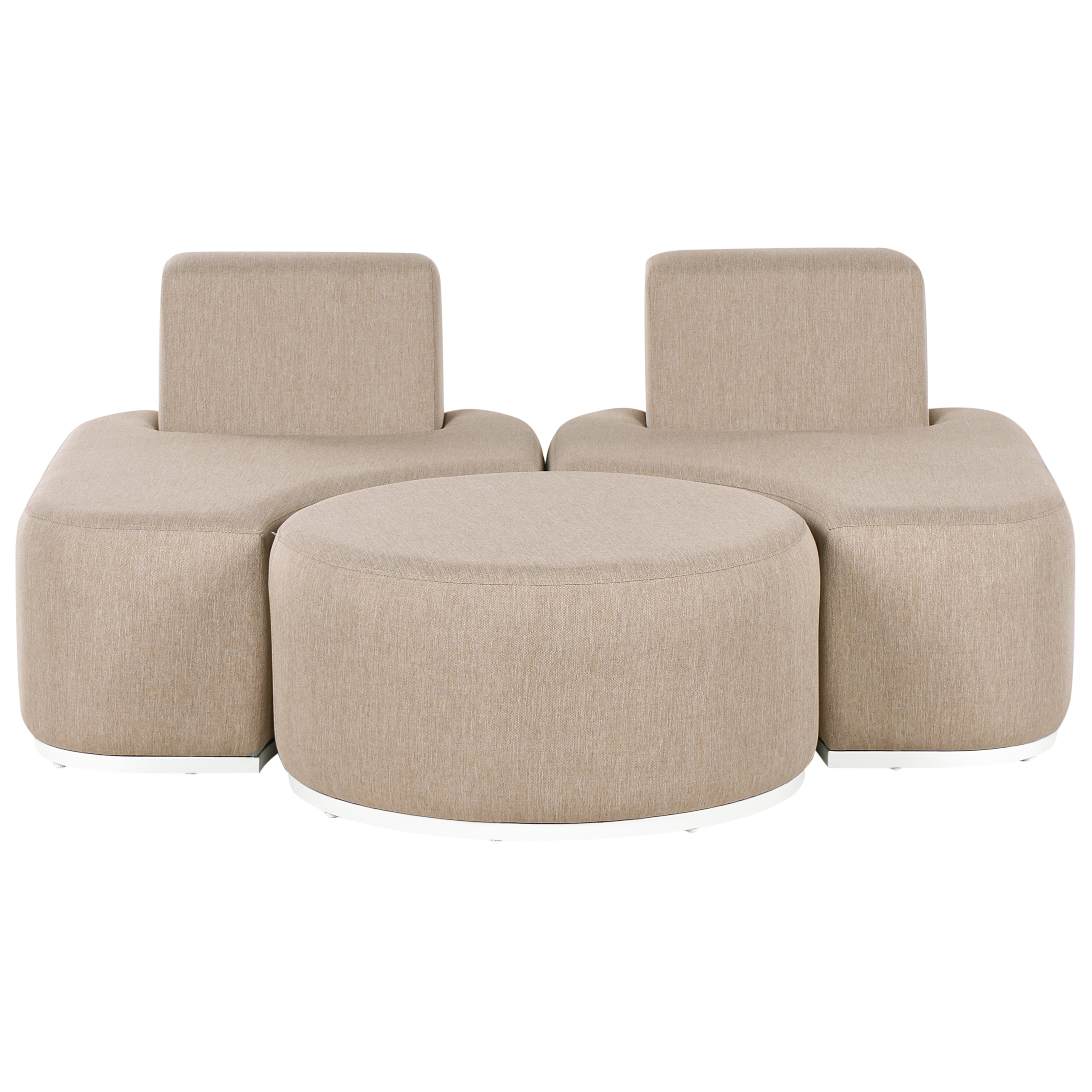 Ulkosohvaryhmä pöydällä 2-istuttava FABRO kangas Beige