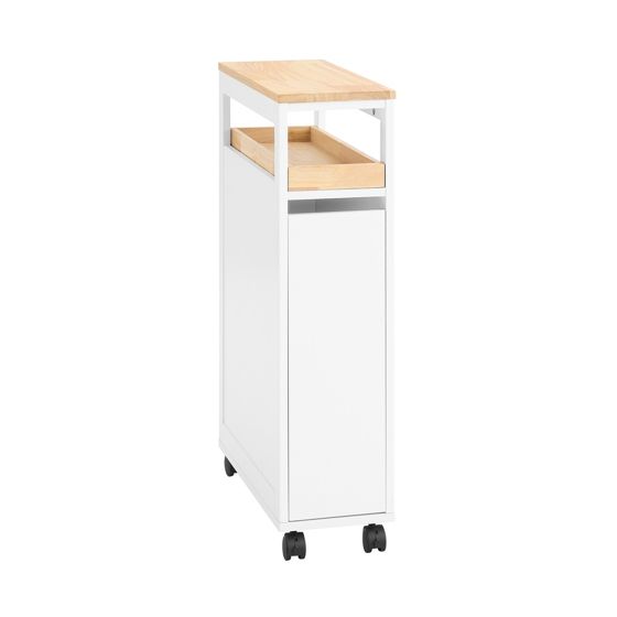 SoBuy WC-kaappi ekologinen tilansäästävä valkoinen NSR11-WN