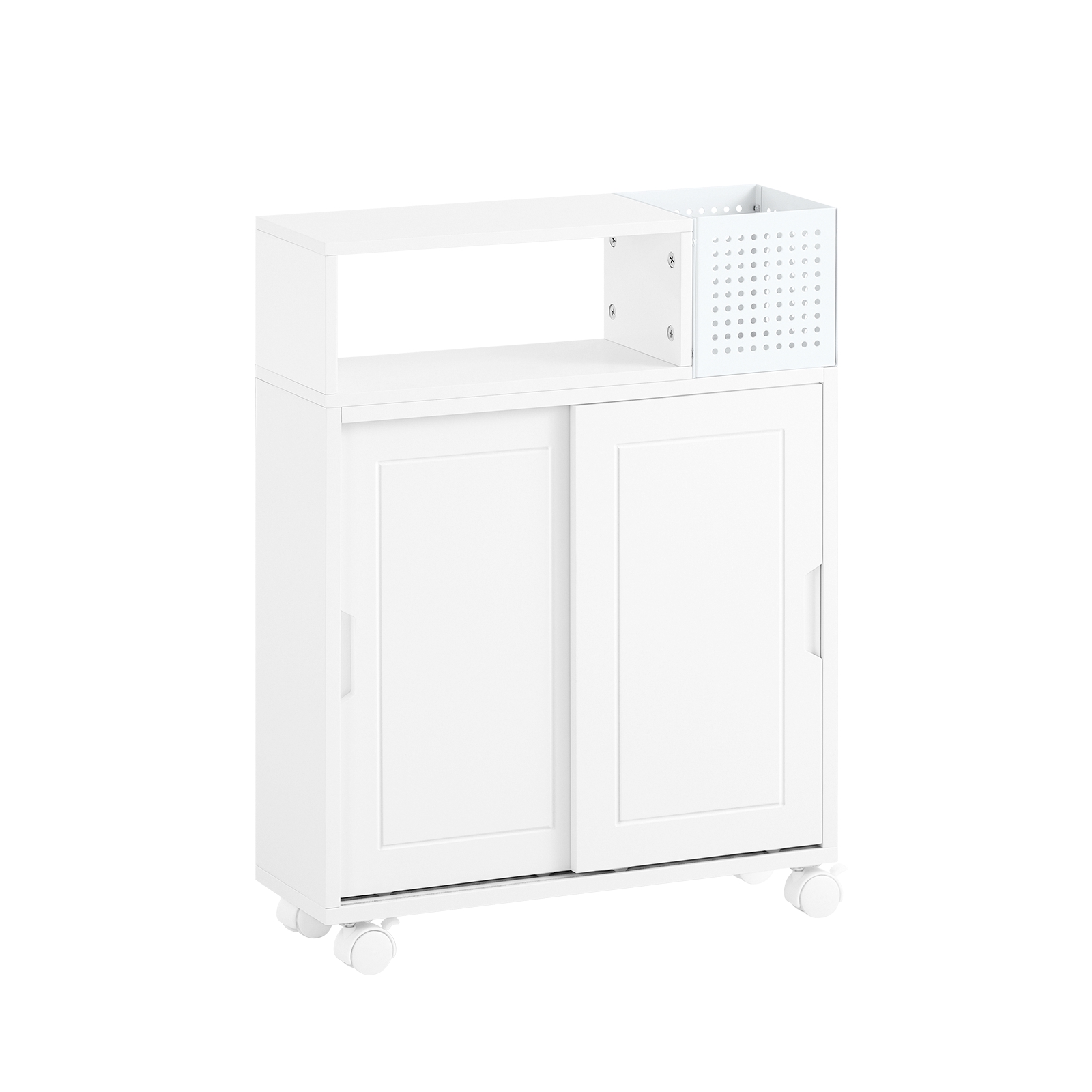 SoBuy WC-teline BZR176-W ekologinen pyörillä varustettu kaappi
