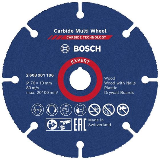 Bosch Expert Carbide Multi Wheel -Katkaisulaikka 76 x 10 mm