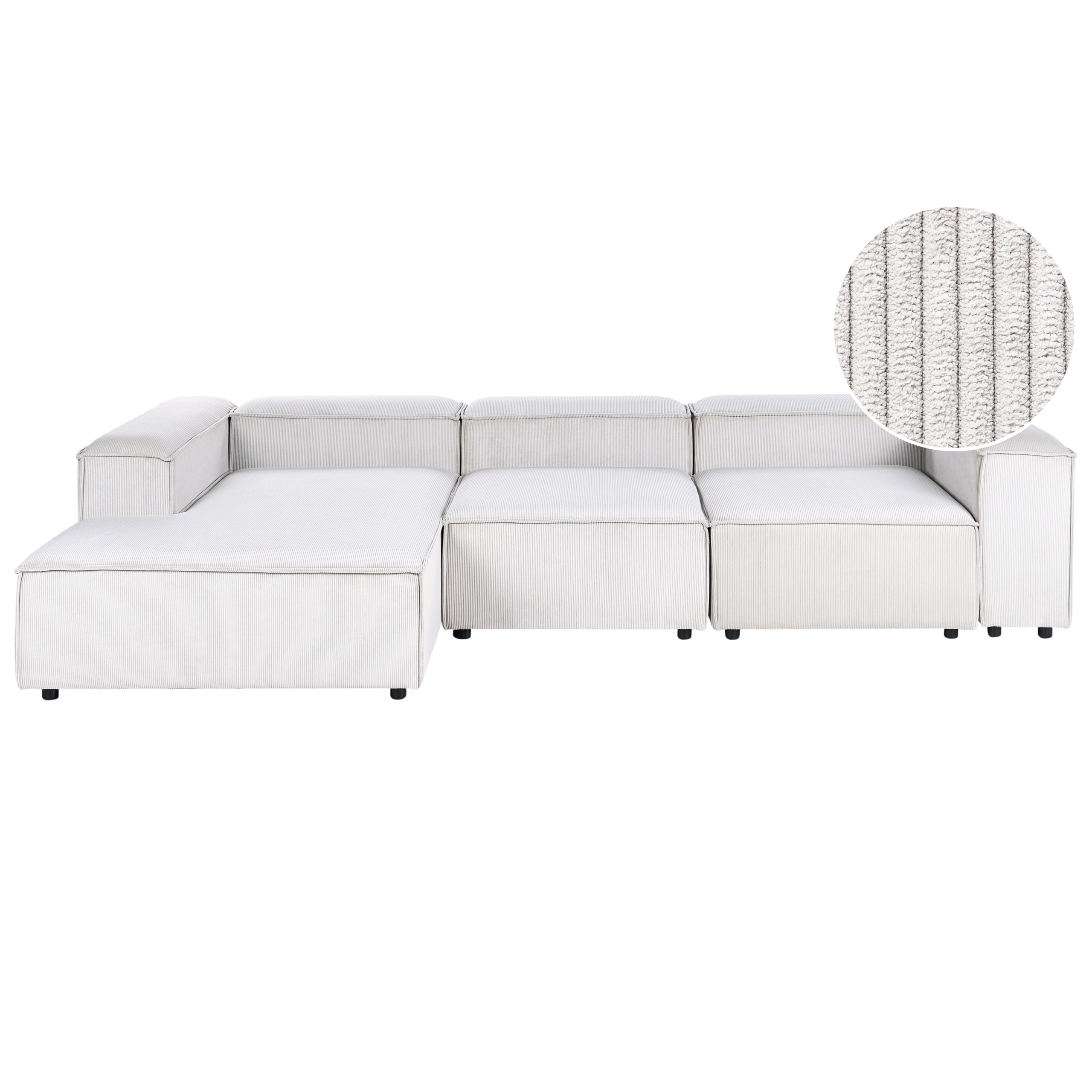 Moduulikulmasohva 4-istuttava ARDAL vakosametti Luonnonvalkoinen Oikea