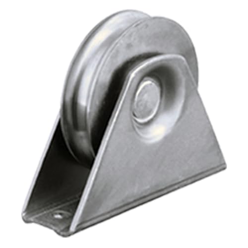 100mm pyöreä urapyörä 20.5mm uralla kiinteässä kiinnikkeessä.