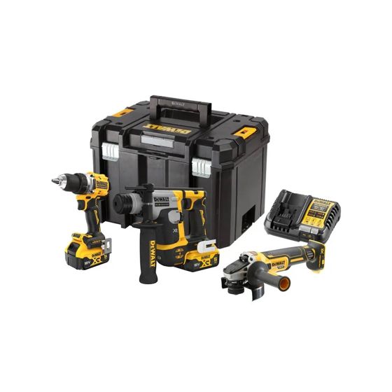 DeWalt DCK355P2T XR 18V -Akkutyökalusetti 3 konetta, 2x 5,0 Ah