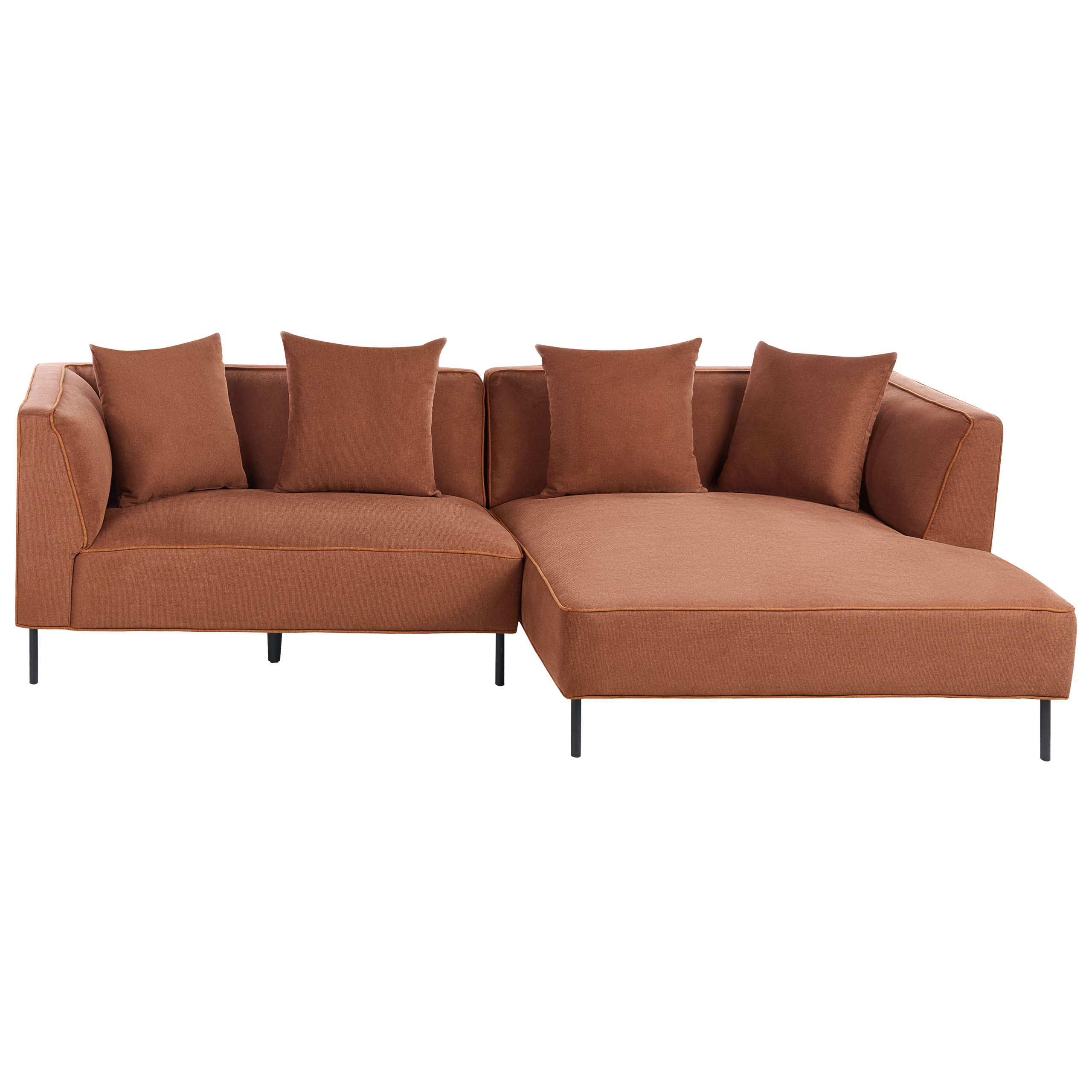 Kulmasohva 3-istuttava SATER kangas Ruskea Vasen