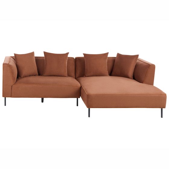 Kulmasohva 3-istuttava SATER kangas Ruskea Vasen