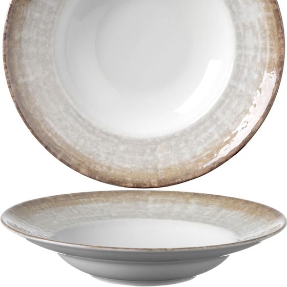 Kreetalainen pastalautanen, halkaisija 265 x 50 mm - 6 kpl:n setti