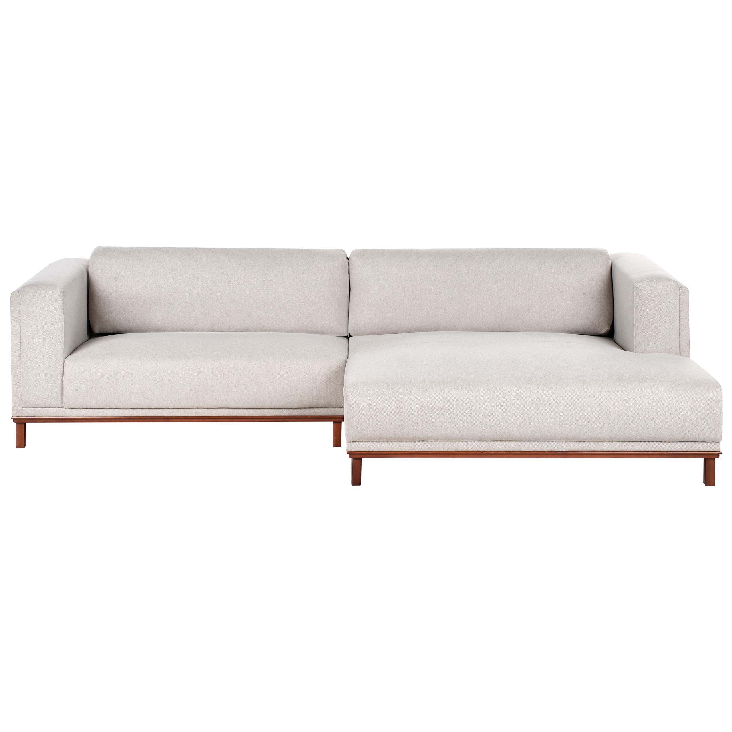 Kulmasohva 4-istuttava VENG kangas Vaaleanbeige