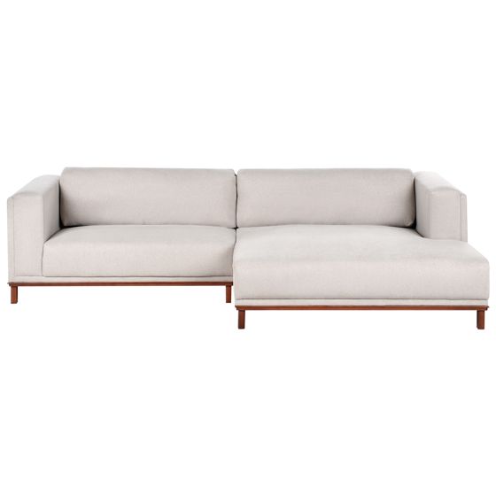 Kulmasohva 4-istuttava VENG kangas Vaaleanbeige