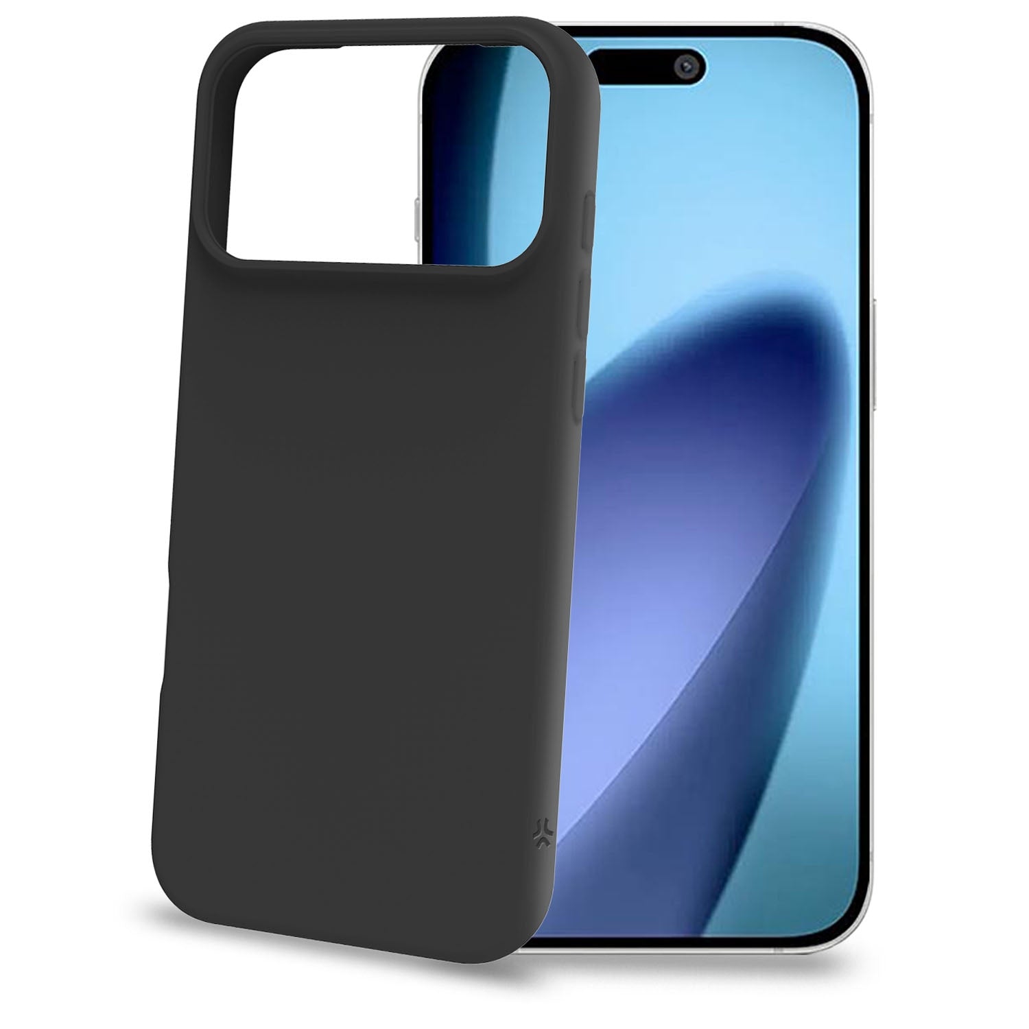 iPhone 17 Pro Max pehmeä kumikotelo, musta TPU