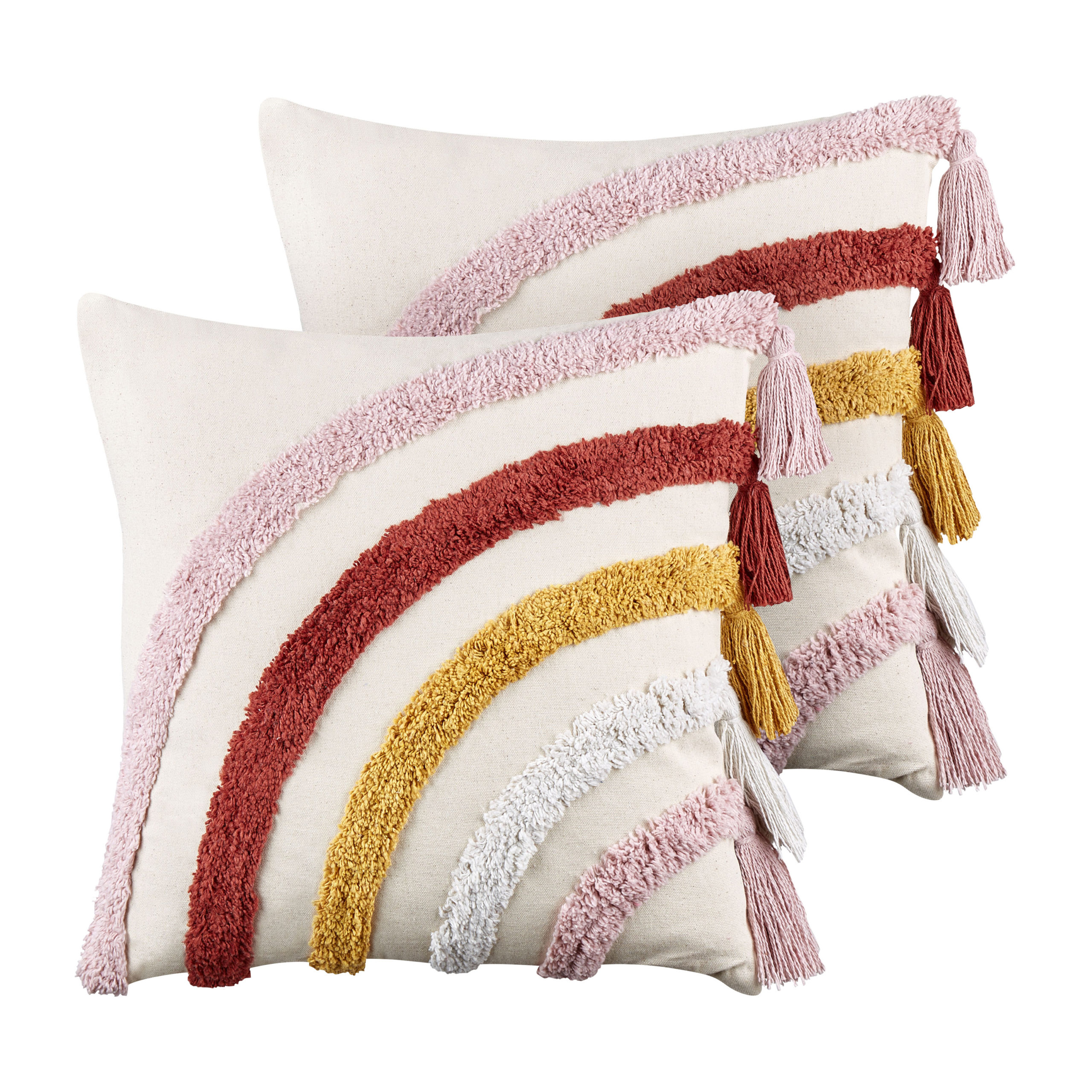 Koristetyynysetti 2 kpl RAINSTAR puuvilla 45 x 45 cm Monivärinen