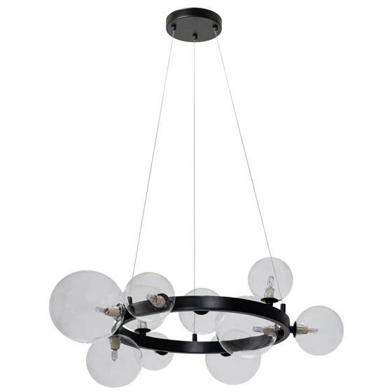 TOOLIGHT riippuva kattovalaisin APP1159-10CP musta, 150x52x150cm